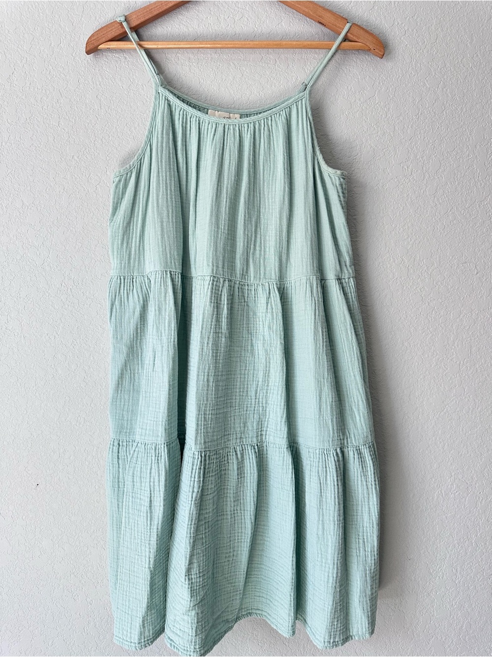 Universal Thread Mint Tiered Spaghetti-Strap Kids Dress